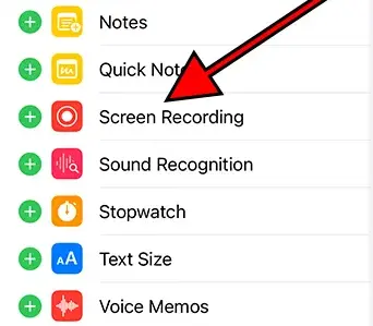 How to screen record on iPhone 14 models 4 screen-recording-control-iphone