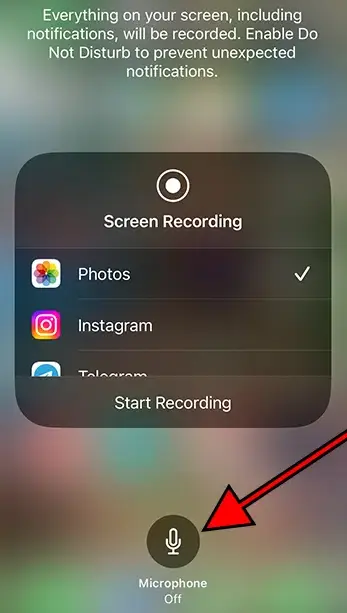 How to screen record on iPhone 14 models 6 screen-recording-microphone-iphone