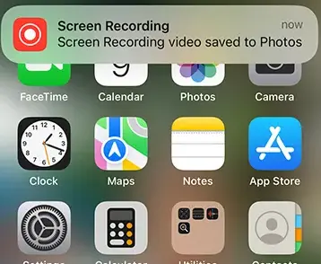 How to screen record on iPhone 14 models 8 screen-recording-saved-iphone