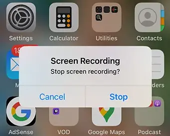 How to screen record on iPhone 14 models 7 stop-recording-screen-iphone